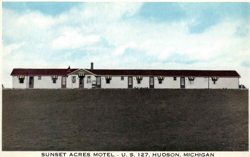 Sunset Acres Motel - Postcard
